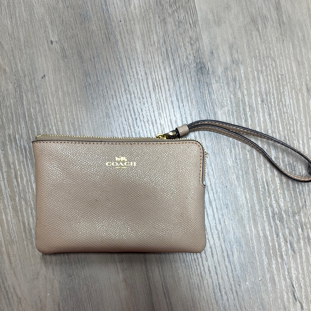 Coach Tan Wristlet